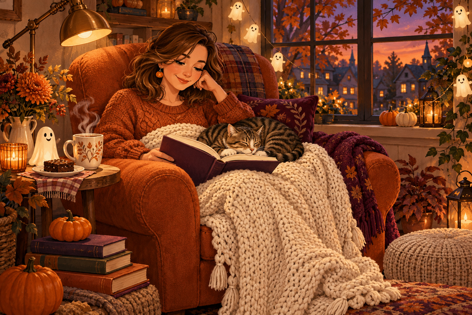 Cozy Autumn Reading Nook